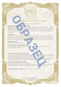 Образец Сертификат СТО 01.064.00220722.2-2020 Новый Оскол Сертификат СТО 01.064.00220722.2-2020 