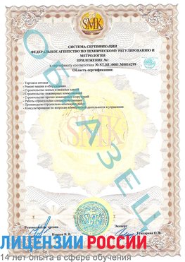 Образец сертификата соответствия (приложение) Новый Оскол Сертификат ISO 14001